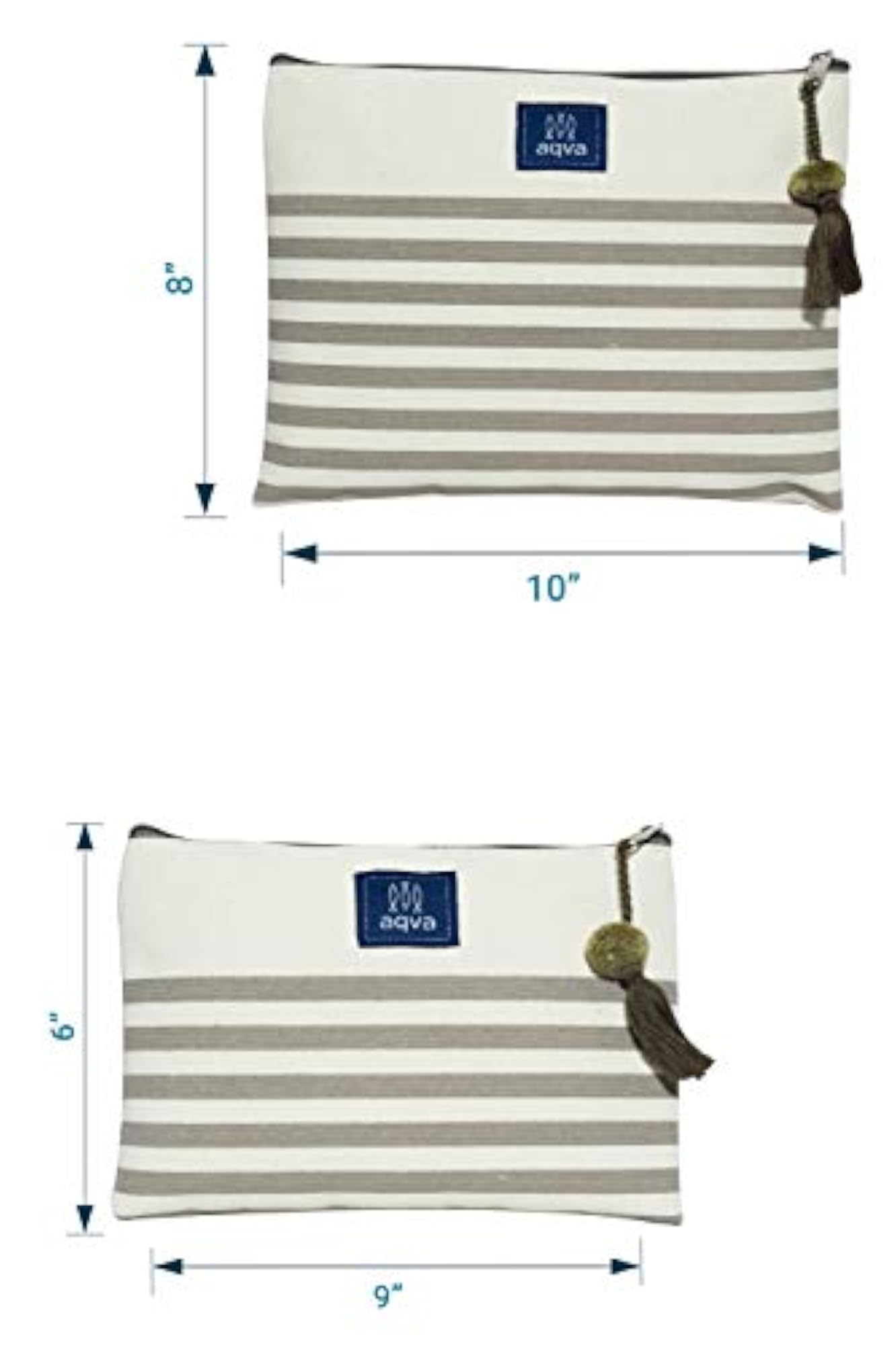 Eco-Friendly Cotton Canvas Multi-Function Pouch Set of 2